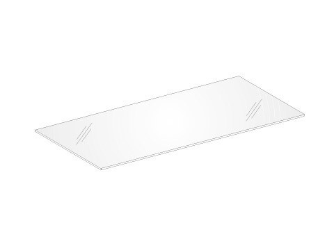 Keuco Glasablage Edition 300 30290, mit Halterung, 750 x 90 x 6 mm 30290179700