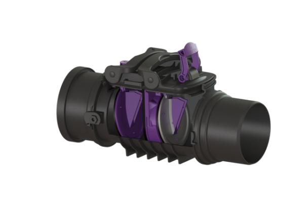 KESSEL Rückstaudoppelverschluss Staufix DN150, freiliegend, Rattenschutz 730150R