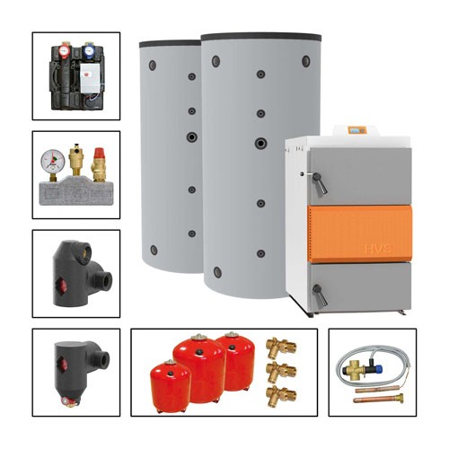 Solarbayer Holzvergaserset HVS E 100-1A Variante A (2x SLS-3000) 310313002