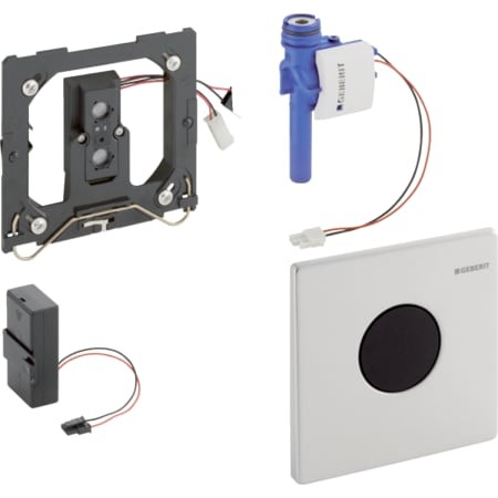 Geberit UR-Strg. mit elektronischer Spülausl. Batterie Mambo Edelstahl gebürstet 116.033.FW.1