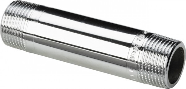 Viega Langnippel 3530 in R1 x 120mm Rotguss verchromt 447700