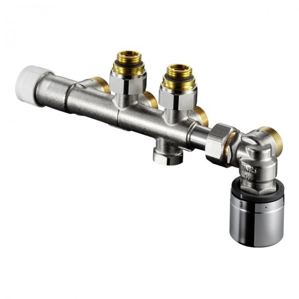 OVENTROP-Anschlussarmatur Multiblock T-RTL, Eckform, G 1/2 AG 1184086