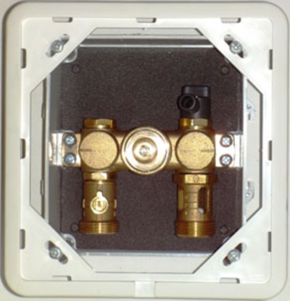 COSMO Einzelraum-Regelbox TH Plus m.Durchflussregulierung und Platte weiss