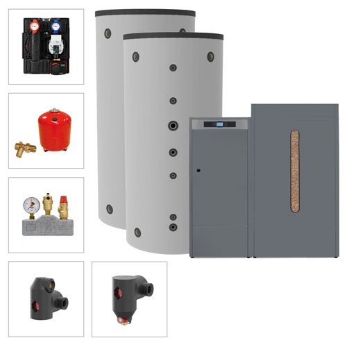 Pelletkesselset PLT-AC 45-1B Variante B (1x SLS-800-S, 1x SLS-800) 310806100