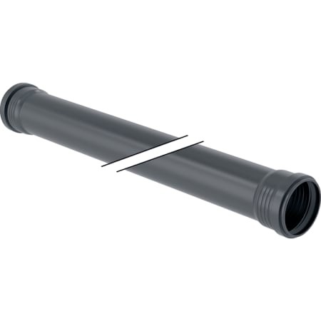 Geberit Silent-Pro Rohr mit 2 Muffen d75mm L100cm 393.311.14.1