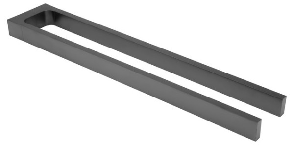 Keuco Handtuchhalter Edition 11 11118, fest 2-tlg., 450 mm, Schwarzchrom gebürstet 11118130000
