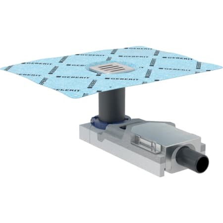 Geberit Bodenablauf für bodenebene Dusche Fußbodenaufbauhöhe ab 65 mm d40 154.052.00.1