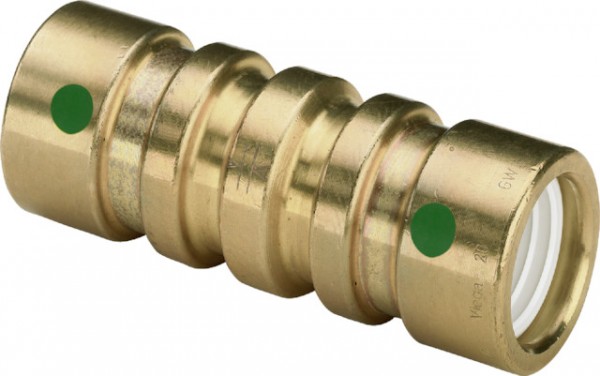 Viega Muffe mit SC Geopress 9615TW in 40mm Rotguss 765217