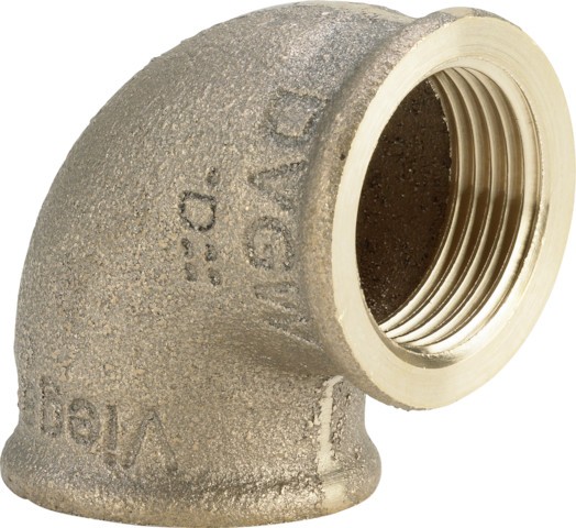 Viega Bogen 90 Grad 3090 in Rp3/8 x Rp3/8 Rotguss 281717