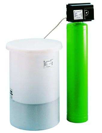 Grünbeck Enthärtungsanlage GENO-mat ZF 450 Salztank, Grüne Flasche 181250