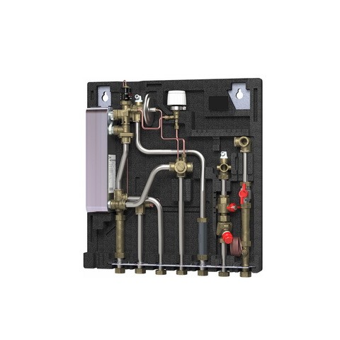 Danfoss Wohnungsstation Evoflat FSF 3 E 4-Leiter Version, 51kW, Dämmhaube 145B0509