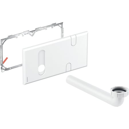 Geberit Abdeckplatte für Waschtischarmaturen mit UP-Funktion u. UP-Siphon weiß-alpin 116.426.11.1