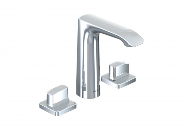 Dreiloch-Waschtischbatterie vogue m.Ablaufgarnitur verchromt VIGOUR