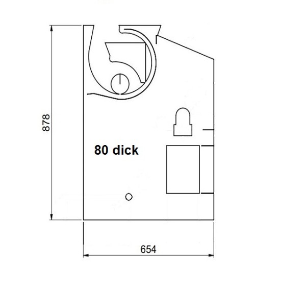 WINDHAGER Is. li. 33 BW2 Isolierung links BW2/BW2T 33 054455