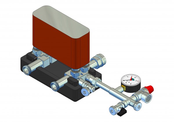 strawi 125-25 Systemtrennung PWT 30 kW 1"AG x 1"ÜWM