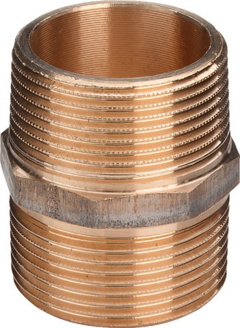 Viega Doppelnippel 3280 in R1/2 Rotguss verchromt 447908