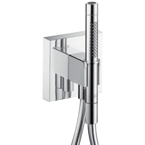 Hansgrohe Schlauchanschluss und Brausenhalter Axor Starck Organic chrom 12626000