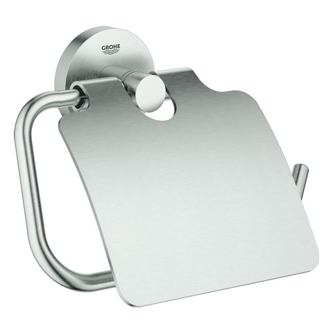 GROHE WC-Papierhalter Essentials 40367_1 Metall mit Deckel supersteel 40367DC1