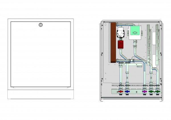 strawa Frischwasser-Wohnungsstation Friwara-W22-UP