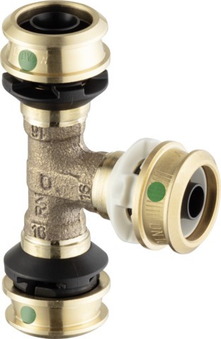 Viega T-Stück mit SC Raxofix DN10 5318.01 in 16mmxDN10x16mm Siliziumbronze 781958
