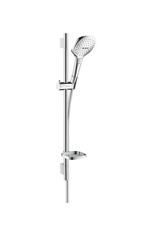 Hansgrohe Brausenset Raindance Select E 120 Eco Unica''S Puro 650mm weiss/chrom 26622400