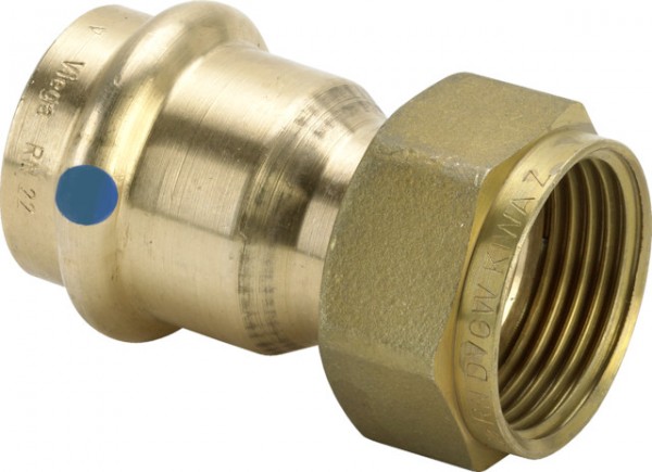 Viega Verschraubung mit SC 2263LF in LABS-frei in 15mm x G3/4 Rotguss 431839