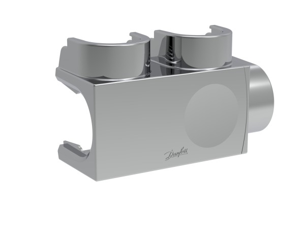 Danfoss Kunststoffabdeckung für VHS-DV Eck, Fühler links in Chrom, HK 1/2" 013G7972