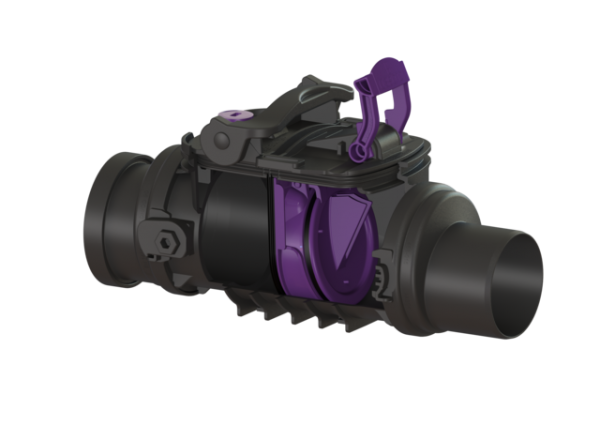 KESSEL Rückstaueinfachverschluss Staufix DN90, freiliegend 720090