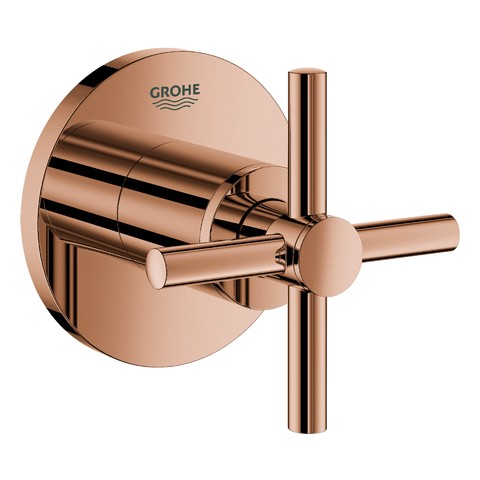 GROHE UP-Ventil-Oberbau Atrio 19069_3 Kreuz-Griff warm sunset 19069DA3