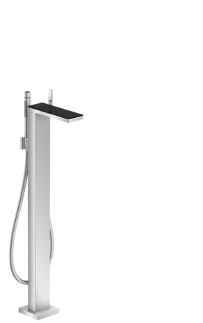Hansgrohe Wannenmischer Axor MyEdition Fertigset zur Bodenmontage schwarz/chrom 47440600