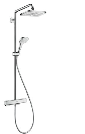 Hansgrohe Showerpipe Croma E 280 1jet chrom mit Brausethermostat 27630000
