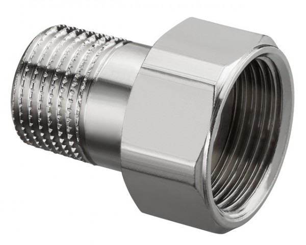OVENTROP-Verschraubung, flachdichtend z.Heizkörper,DN15, 1/2" AG u.ÜM 3/4" IG 1019394
