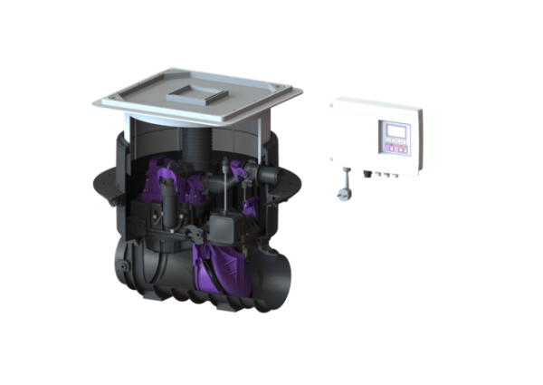 KESSEL Modulset Ecolift o. Spitzende und Muffe, für Bodenplatte 21000X