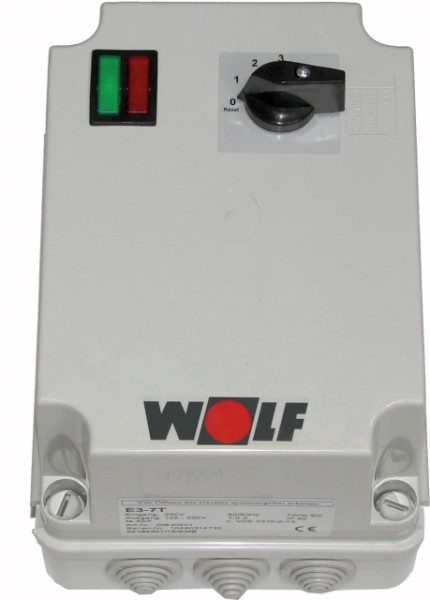 Wolf 3-Stufenschalter E 3-7T-2 Motorvollschutzschalter 7A, 230 V 2748011