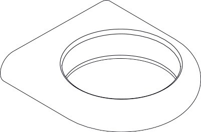 Hansgrohe Abdeckung Axor Logo für Halteelement chrom 96110000
