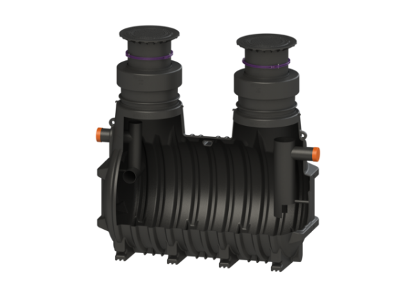 KESSEL Fettabscheider EasyClean ground NS 20, Standard, 1130 1755 mm, Klasse D 93020/170D