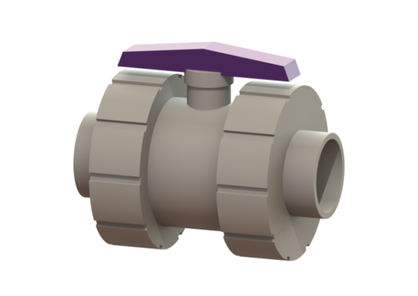 KESSEL Kugelhahn manuell DN 32,d40,SDR11 PP/FPM 680284