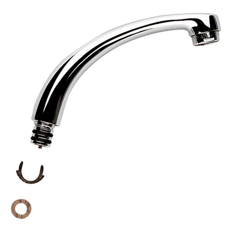 GROHE Gussauslauf 13408 Ausladung 120mm mit Anschlagring chrom 13408000