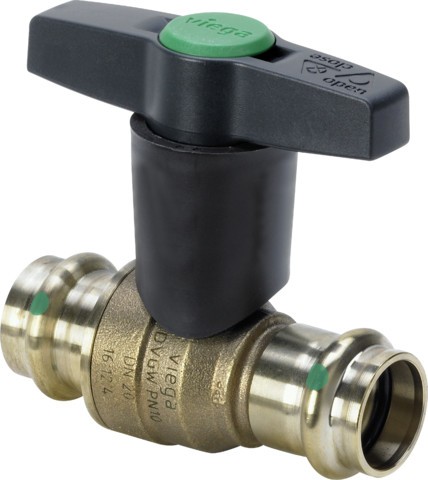 Viega Kugelhahn mit SC Easytop 2275CO in 54mm Siliziumbronze 746605