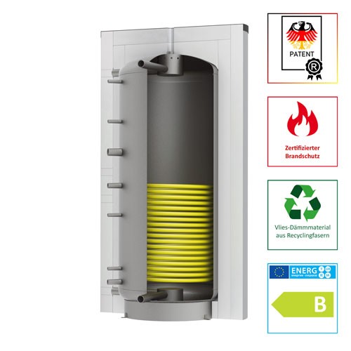 Solarbayer Schichtleit-Pufferspeicher SLS-1500-S-Plus, patentiertes SLS-System 105315100
