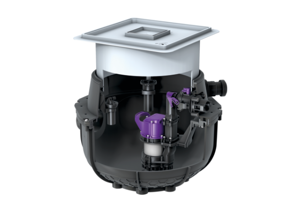 KESSEL Hebeanlage Aqualift S Compact Tronic, GTF 500, Bodenplatte 280550S
