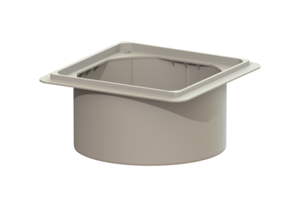 KESSEL Aufsatzstück steingrau stufenlos höhenverstellb. bis 160 83061