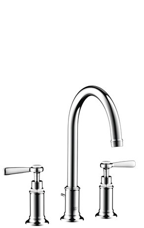 Hansgrohe 3-Loch Waschtischarmatur 180 Axor Montreux Standmodell Hebelgriff chrom 16514000