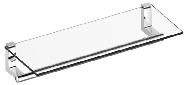Keuco Handtuchablage Plan 14975, ESG Glas, Edelstahl/Edelstahl-finish 14975070000