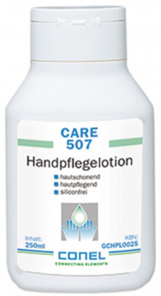 CARE 507 Handpflegelotion 250ml Quetsch. f.beanspruchte Haut silikonfrei CONEL