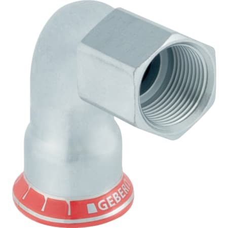 Geberit Mapress C-Stahl Übergangswinkel 90Gr mit IG d28-Rp3/4 verzinkt 21661