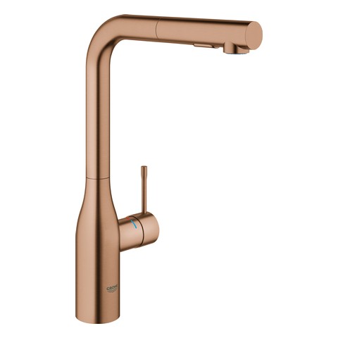 GROHE EH-Spültischbatterie Essence 30270 auszb. Spülbrause warm sunset gebürstet 30270DL0