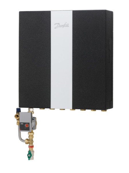 Danfoss Wohnungsstation Evoflat FSS 2 HT-Heizung, 45kW, Dämmhaube, Zirku 145B0913