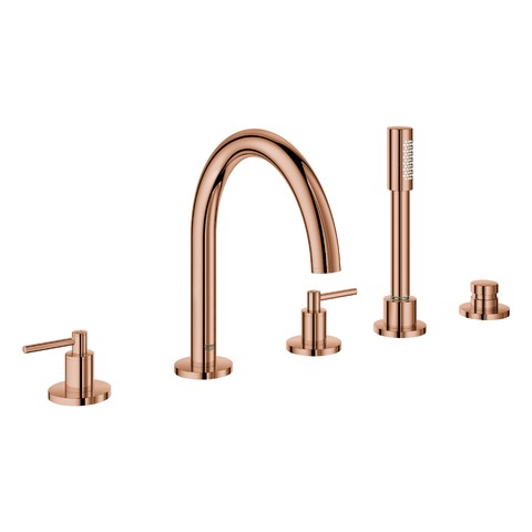 GROHE 5-Loch-Wannen-Kombination Atrio 19922_3 FMS Hebelgriff warm sunset 19922DA3