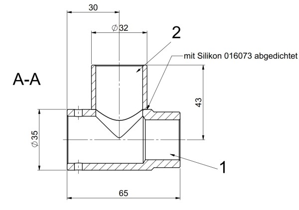 WINDHAGER Rezirkulationsrohr kpl. geschw Rezirkulationsrohr kpl. geschw. PW 056613